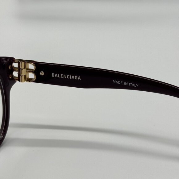 NEW BALENCIAGA BB0173O 003 VIOLET WOMEN EYEGLASSES BALENCIAGA - Picture 8 of 10